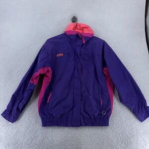 Vintage Columbia Jacket Womens Large Purple Pink Bugaboo Radial Sleeve Korea 90s